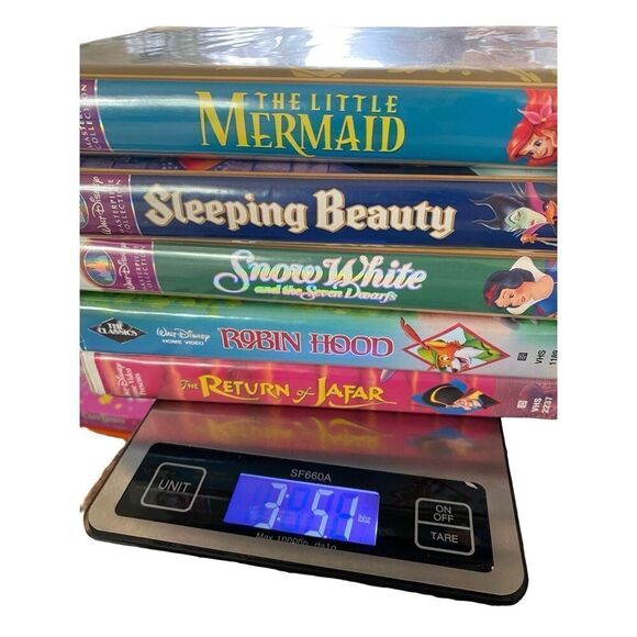 Lot Of 5 Disney Princess VHS Tapes Sleeping Beauty Snow White Vintage Movies 80s - Picture 7 of 7